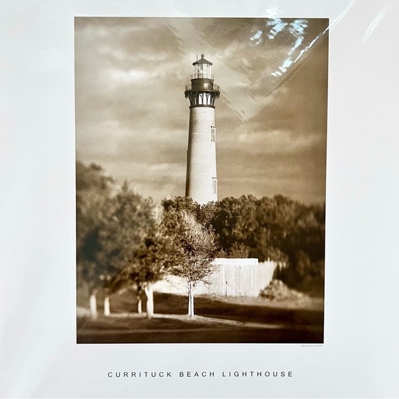 ๐ 2 Sepia Lighthouse Photographs on 8โx10โ Mat Board Wall Art by Steve Exum - Picture 2 of 6